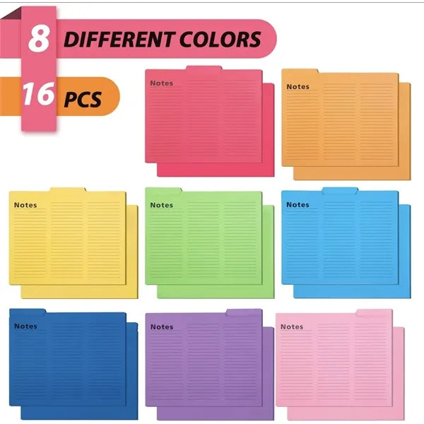 Notes Tabbed File Folders