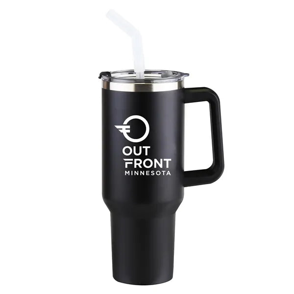 Sequoia 40oz Double-Wall Stainless Travel Mug with Straw
