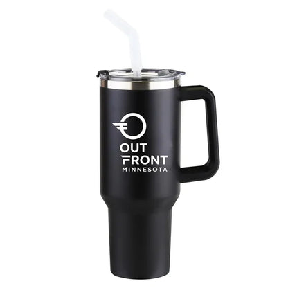 Sequoia 40oz Double-Wall Stainless Travel Mug with Straw