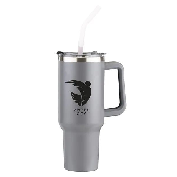 Sequoia 40oz Double-Wall Stainless Travel Mug with Straw