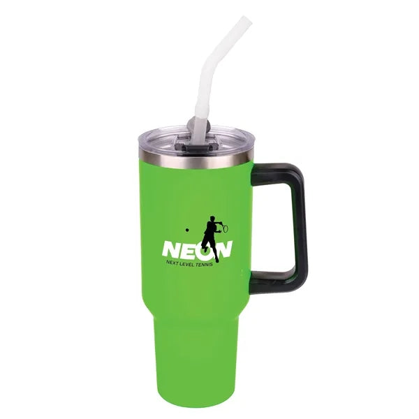 Sequoia 40oz Double-Wall Stainless Travel Mug with Straw