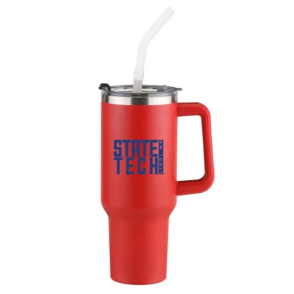 Sequoia 40oz Double-Wall Stainless Travel Mug with Straw