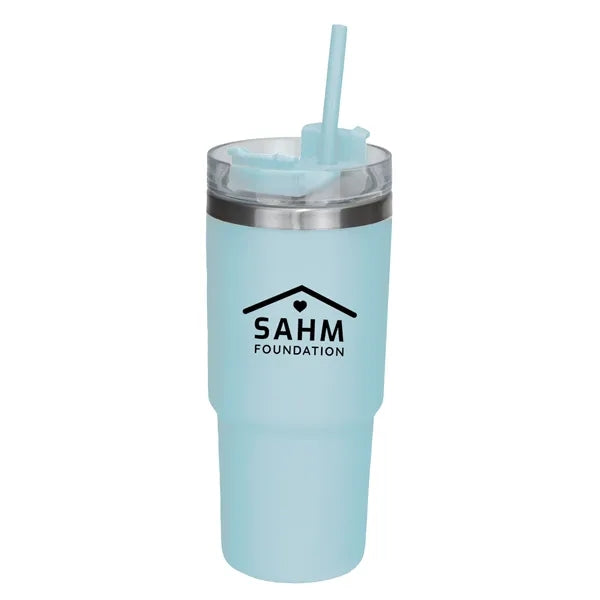 Teton 25 oz Double-Wall Travel Tumbler w/ Straw