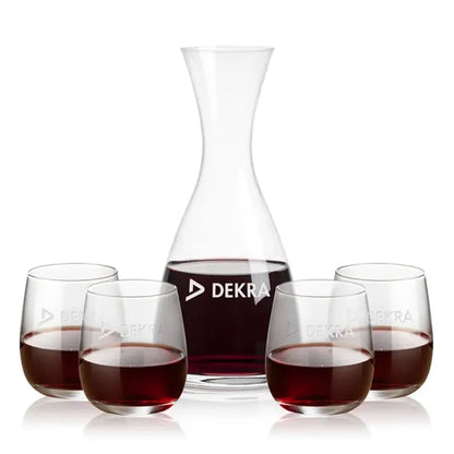 Barham Carafe & Crestview Stemless Wine