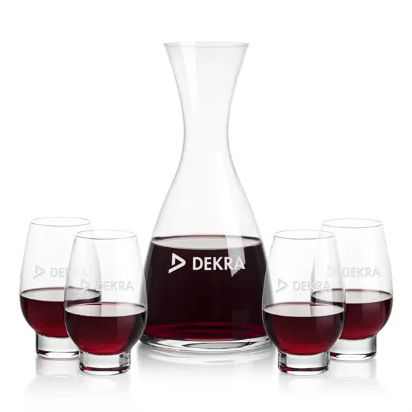 Barham Carafe & Glenarden Footed Wine