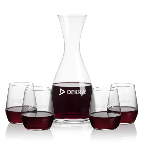 Barham Carafe & Germain Stemless Wine