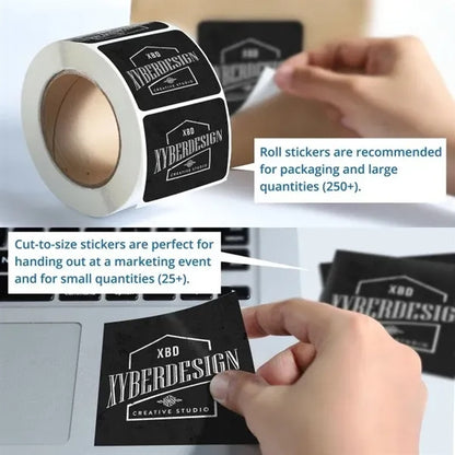Custom Full color shapes Stickers