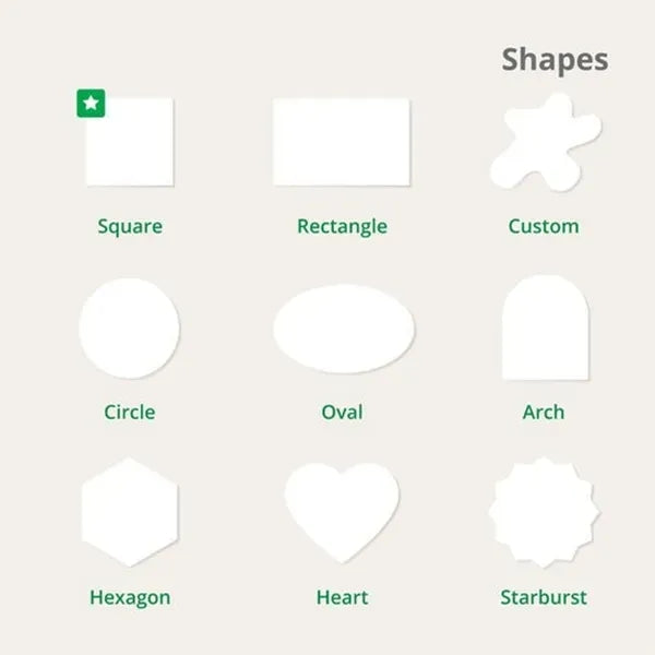 Custom Full color shapes Stickers