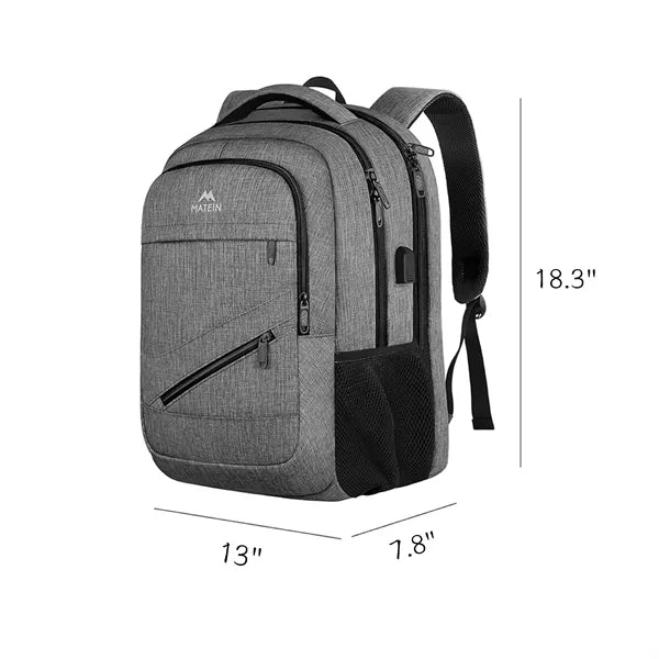 Travel Laptop Backpack with USB Charging Port