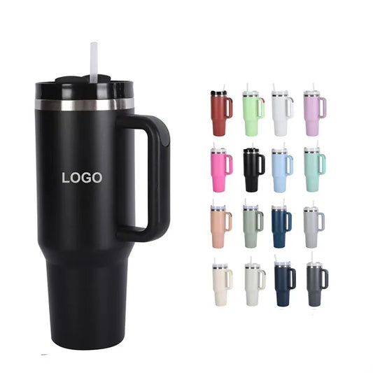 40oz Tumbler With Handle And Straw