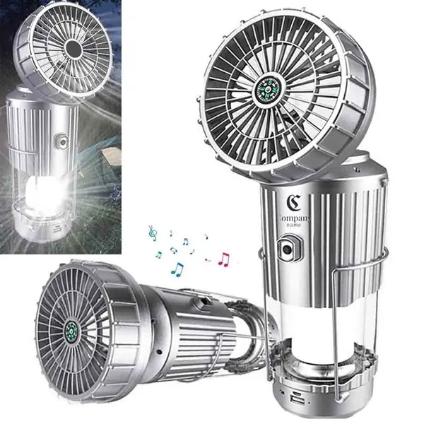 Solar Camping Lantern With Fan