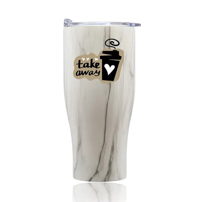 27 oz. Stainless Steel Insulated Tumblers with Clear Lids