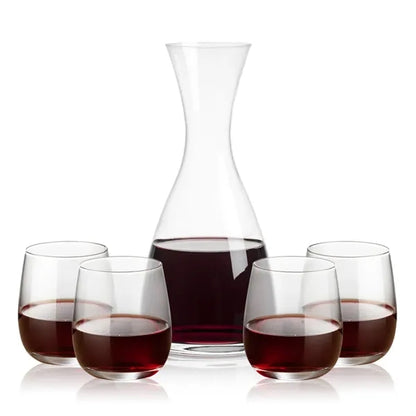 Barham Carafe & Crestview Stemless Wine