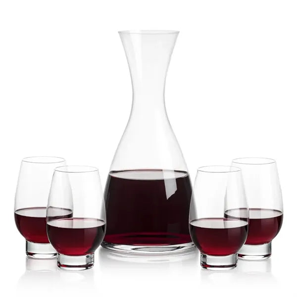Barham Carafe & Glenarden Footed Wine