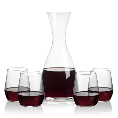 Barham Carafe & Germain Stemless Wine