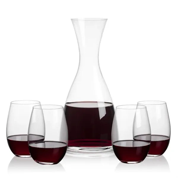 Barham Carafe & Laurent Stemless Wine