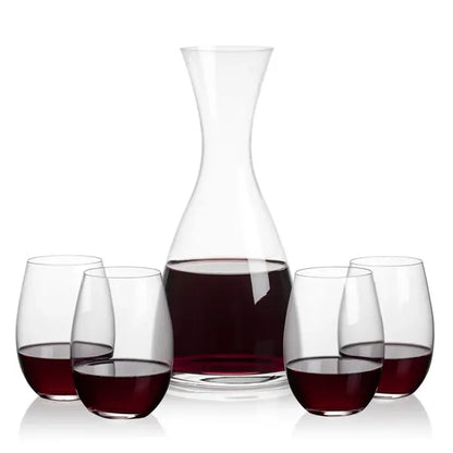 Barham Carafe & Laurent Stemless Wine