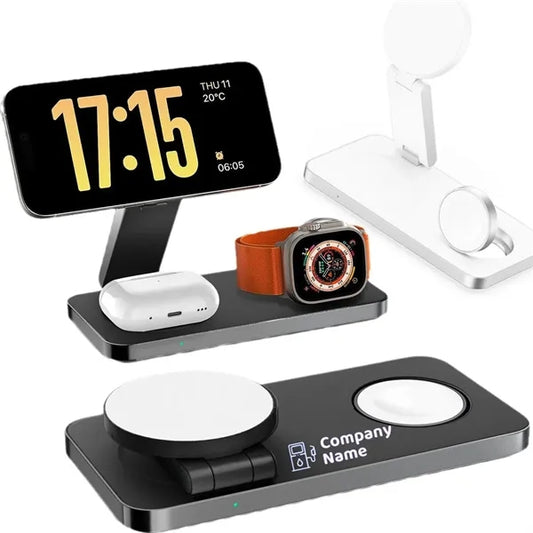 Foldable 3 in 1 Wireless Charging Station for Apple