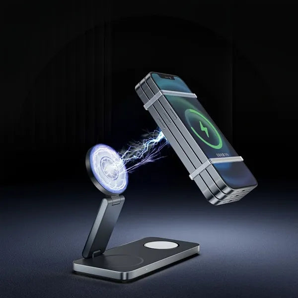 Foldable 3 in 1 Wireless Charging Station for Apple