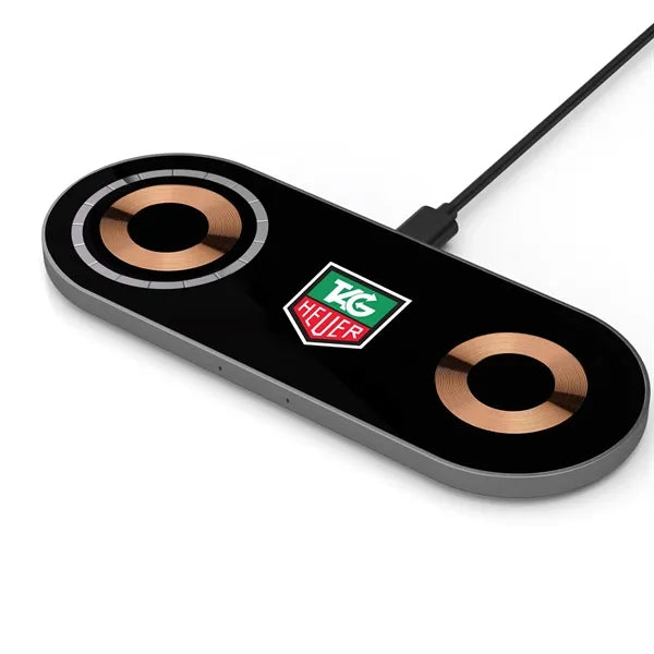 Glass Top Dual Wireless Charging Pad