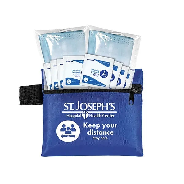 Titan Wipe it Down First Aid Travel Kit in Zippered Pouch