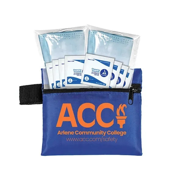 Titan Wipe it Down First Aid Travel Kit in Zippered Pouch