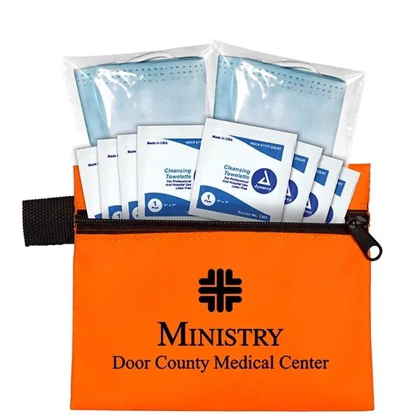 Titan Wipe it Down First Aid Travel Kit in Zippered Pouch