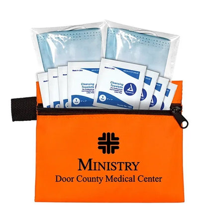 Titan Wipe it Down First Aid Travel Kit in Zippered Pouch