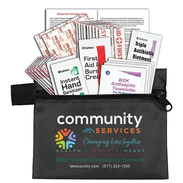 Zenith 27 Piece First Aid Kit in Zipper Pouch