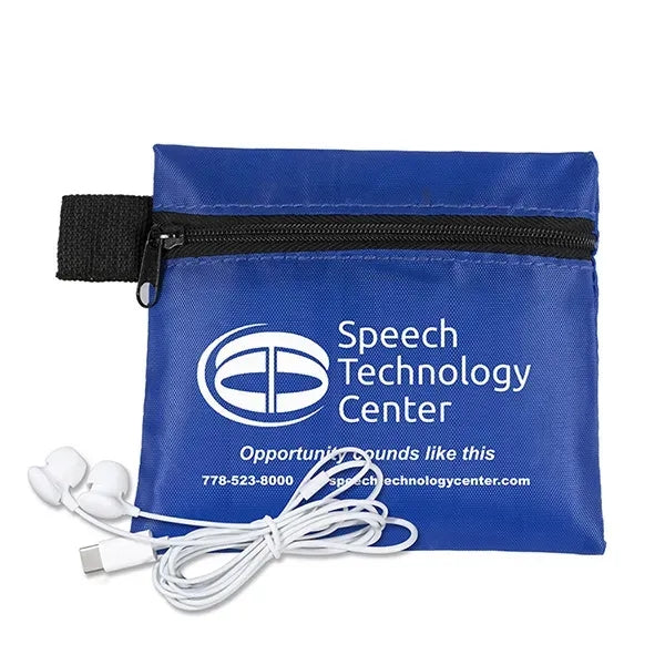 ZipTune Mobile Tech Earbud Kit in Zipper Pouch