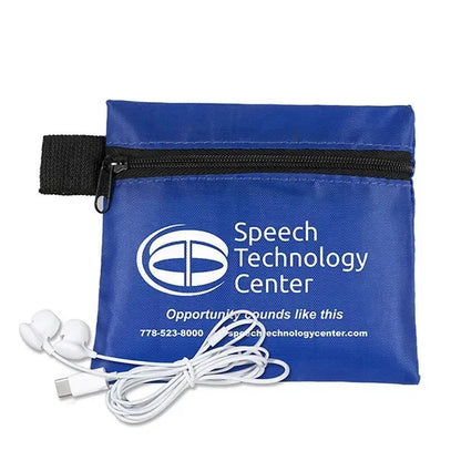 ZipTune Mobile Tech Earbud Kit in Zipper Pouch