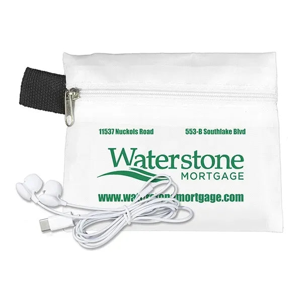 ZipTune Mobile Tech Earbud Kit in Zipper Pouch