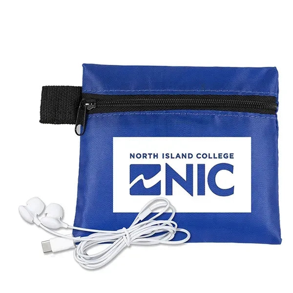 ZipTune Mobile Tech Earbud Kit in Zipper Pouch
