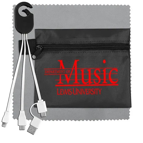 ReCharge Zip Mobile Tech Charging Cables in Zipper Pouch