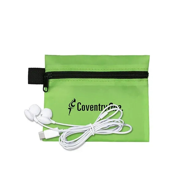 ZipTune Mobile Tech Earbud Kit in Zipper Pouch