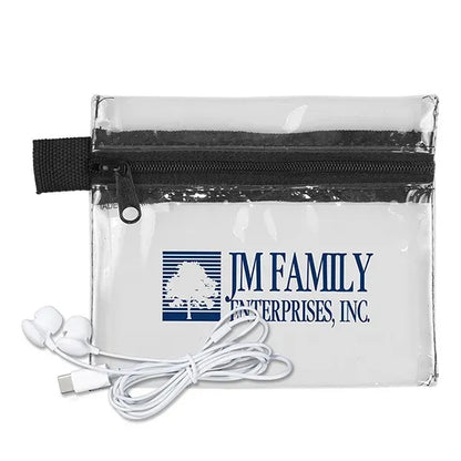 ZipTune Mobile Tech Earbud Kit in Zipper Pouch