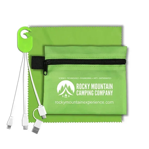 ReCharge Zip Mobile Tech Charging Cables in Zipper Pouch