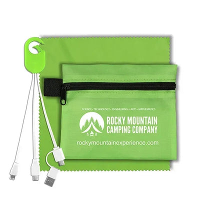 ReCharge Zip Mobile Tech Charging Cables in Zipper Pouch