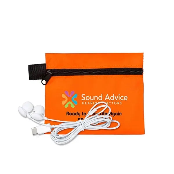ZipTune Mobile Tech Earbud Kit in Zipper Pouch