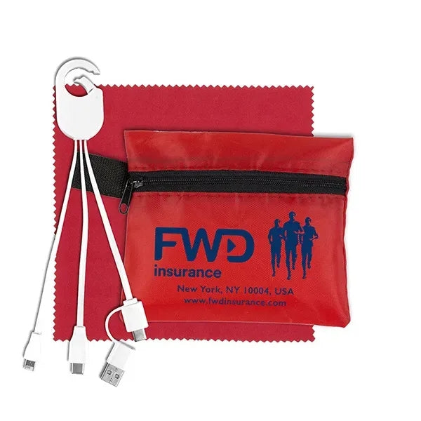 ReCharge Zip Mobile Tech Charging Cables in Zipper Pouch