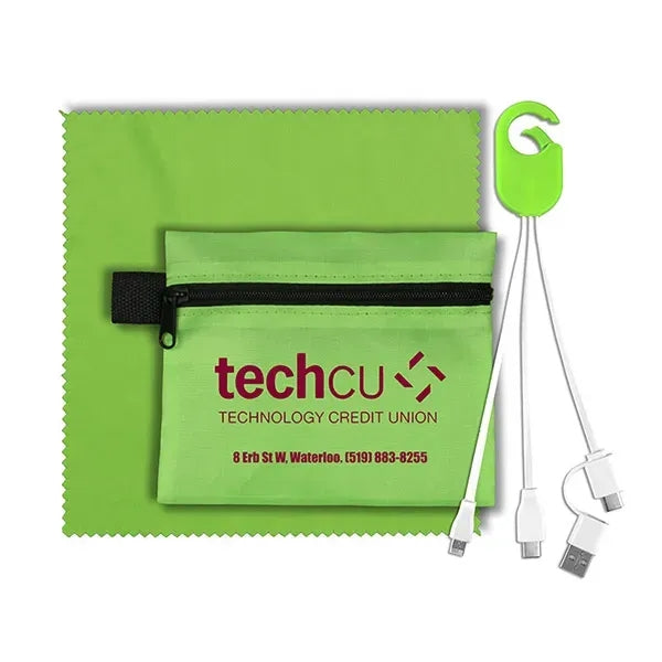 ReCharge Zip Mobile Tech Charging Cables in Zipper Pouch