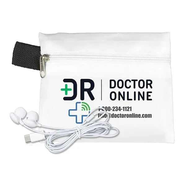 ZipTune Mobile Tech Earbud Kit in Zipper Pouch