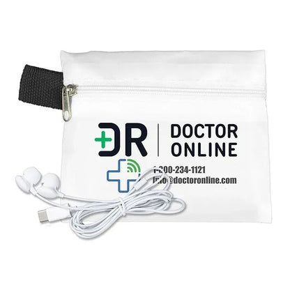 ZipTune Mobile Tech Earbud Kit in Zipper Pouch