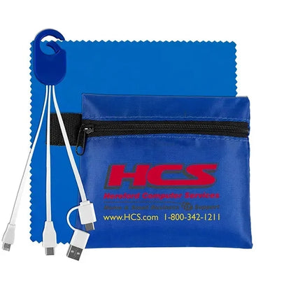 ReCharge Zip Mobile Tech Charging Cables in Zipper Pouch