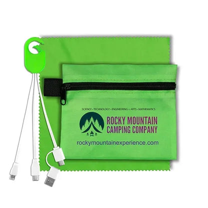 ReCharge Zip Mobile Tech Charging Cables in Zipper Pouch