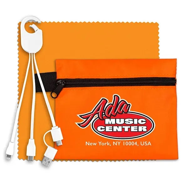 ReCharge Zip Mobile Tech Charging Cables in Zipper Pouch