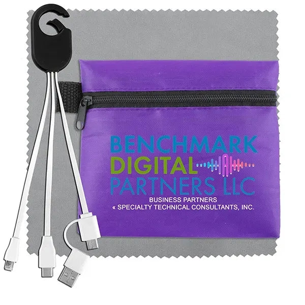ReCharge Zip Mobile Tech Charging Cables in Zipper Pouch