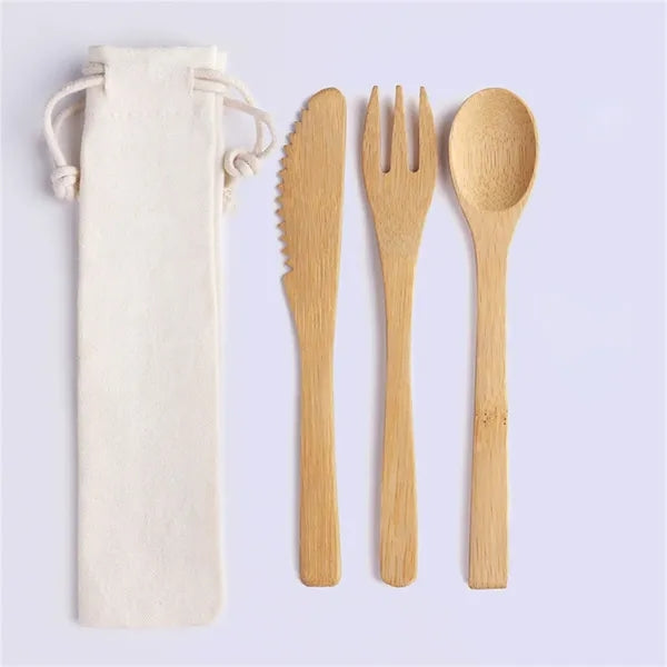 Natural Travel Cutlery Set
