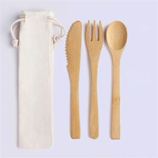 Natural Travel Cutlery Set