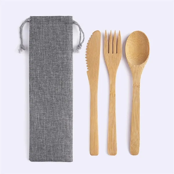 Natural Travel Cutlery Set